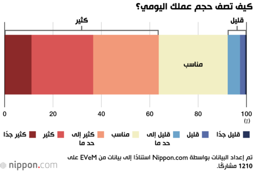 كيف تصف حجم عملك اليومي؟