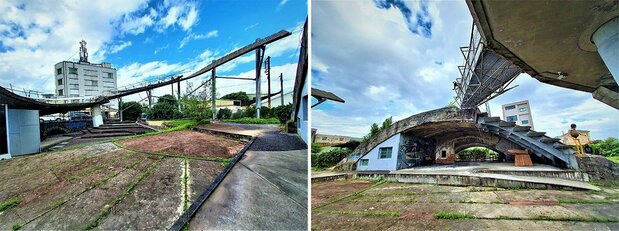 「員山機堡」の格納庫