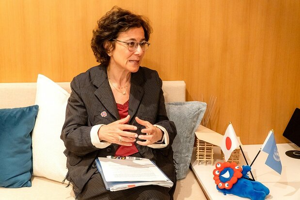 La alta comisionada adjunta de la ONU Nada Al-Nashif. (© Nippon.com)