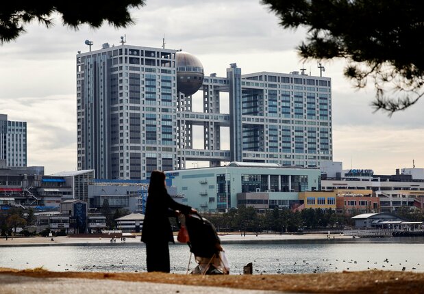 フジテレビ本社=2025年1月27日、東京都港区(ロイター)