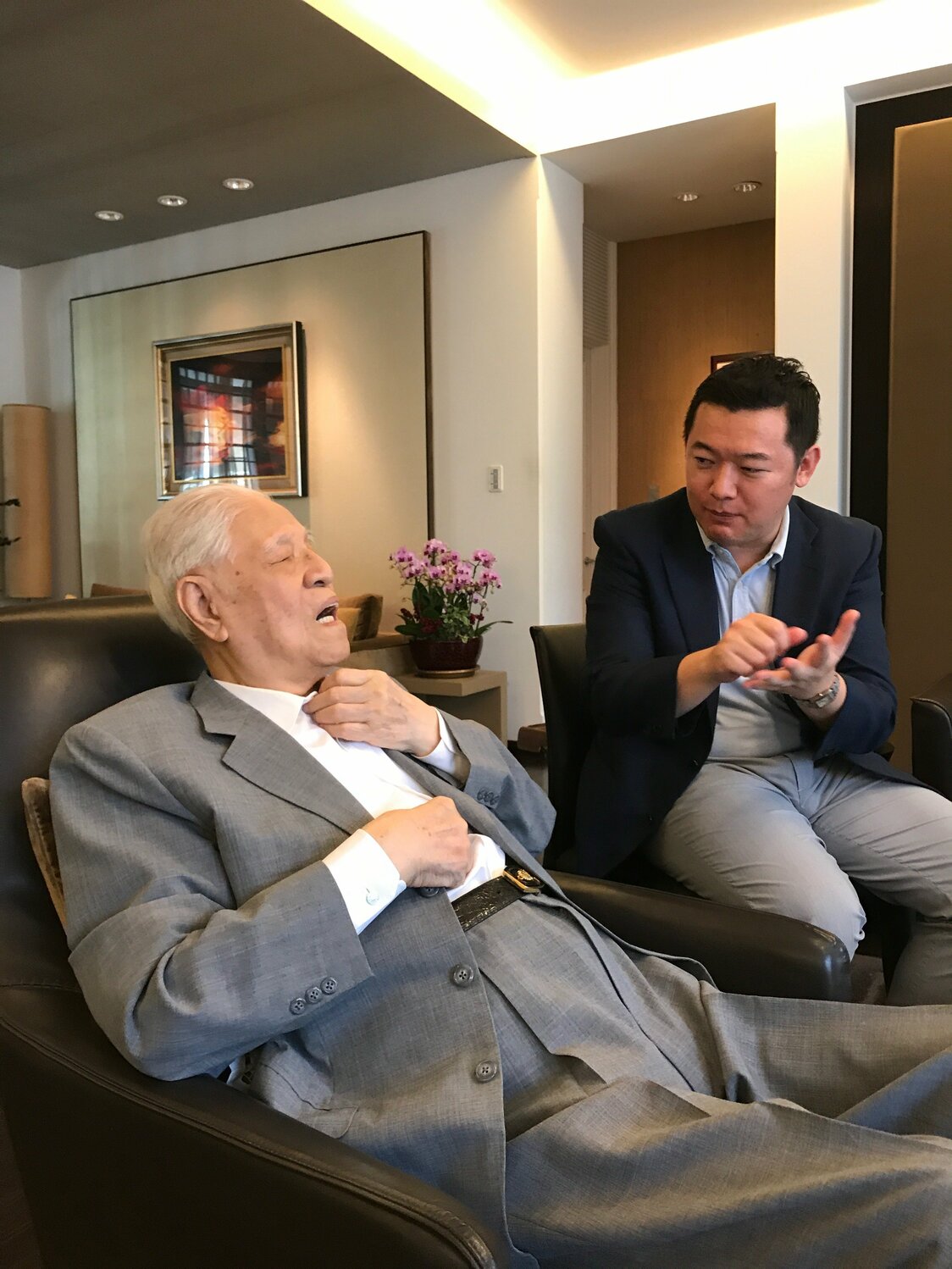 李登輝と日常的に接することで学んだものは一生の財産だと早川氏は話す（早川友久氏提供）
