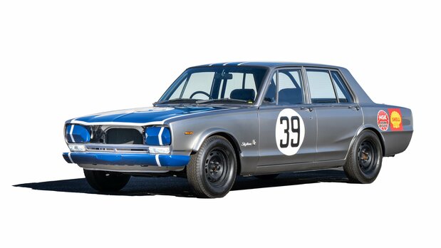 El Skyline GT-R de primera generación adaptado a su uso en carreras. Tras debutar en un gran premio de la JAF en 1969, se convirtió en una leyenda ganando un total de 52 títulos, 49 de ellos consecutivamente. (Cortesía de Nissan Motor)
