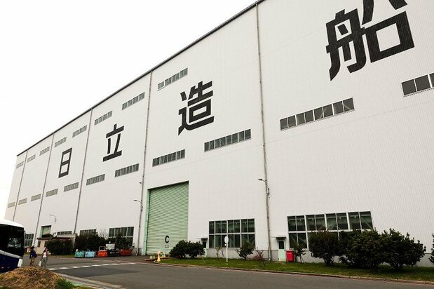 位於大阪堺市的日立造船工廠(筆者攝影)
