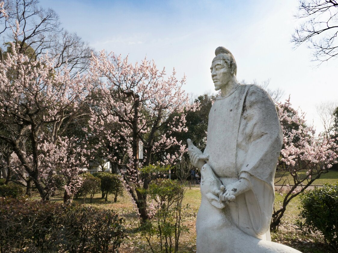 梅が美しく咲く大仙公園