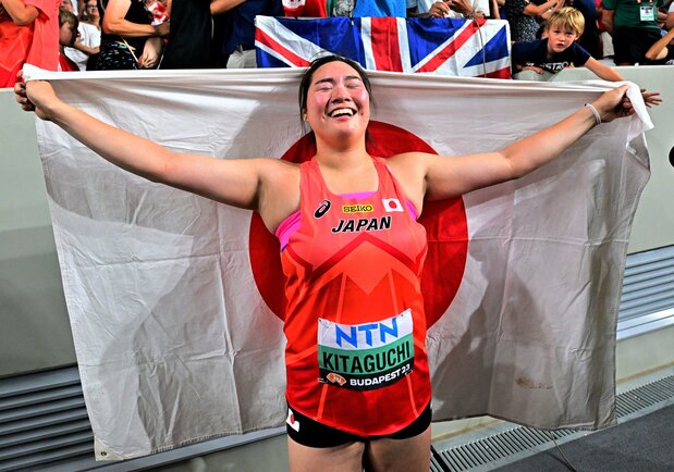 北口榛花第6掷逆袭夺冠,成为巴黎奥运会田径项目日本国家队第一位内定选手(路透社)