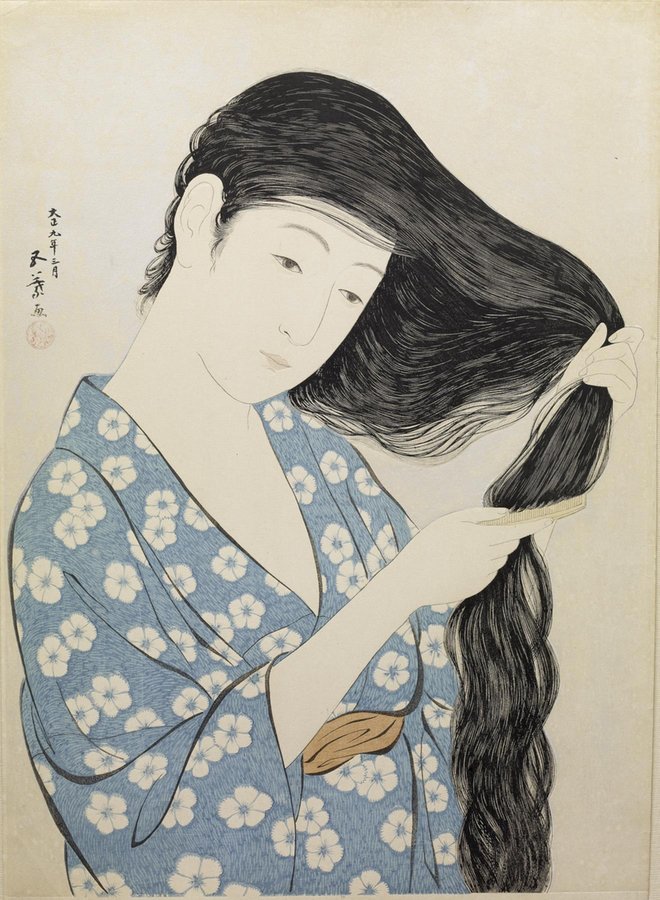 هاشيغوتشي، Kamisuki (تمشيط الشعر)، ١٩٢٠