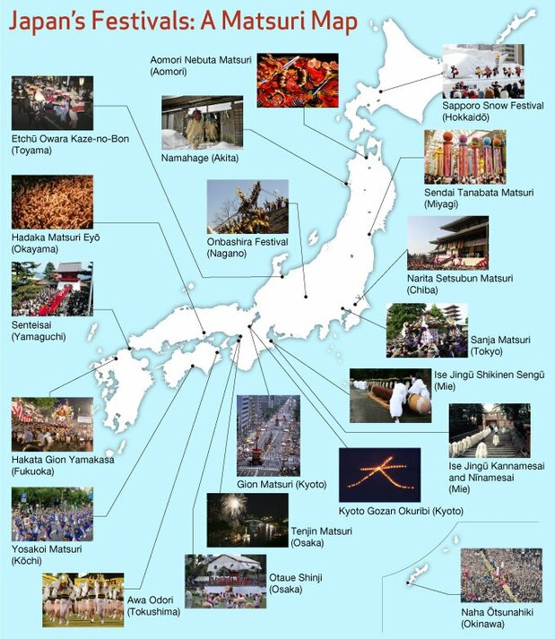 Japan’s Festivals: A Matsuri Map