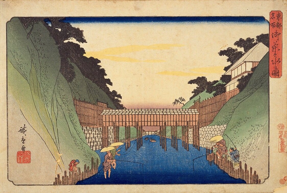 『東都名所御茶之水之図』歌川広重  国立国会図書館所蔵