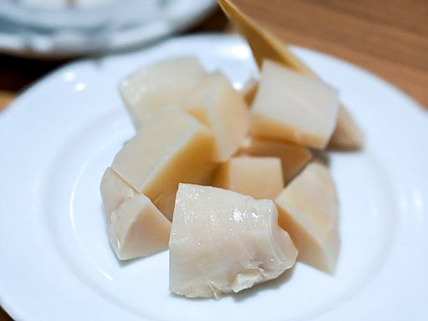 「緑竹筍」を凍らせたものは夏の人気メニューだ（筆者提供）