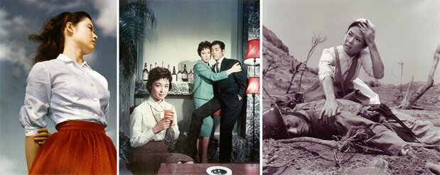 増村保造監督の作品。左から『青空娘』(57)、『最高殊勲夫人』(59)、『赤い天使』(66) ©KADOKAWA 1957/©KADOKAWA 1959/©KADOKAWA 1966
