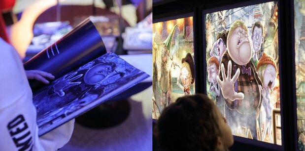 本の中から飛び出した「光る絵本」