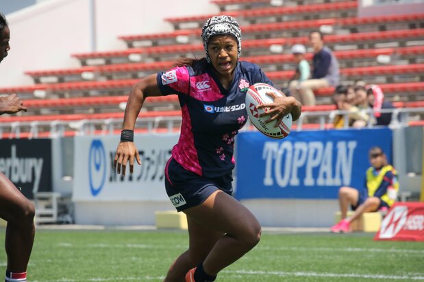 Ōtake Fumiko in action for Japan. (© Ōtomo Nobuhiko)