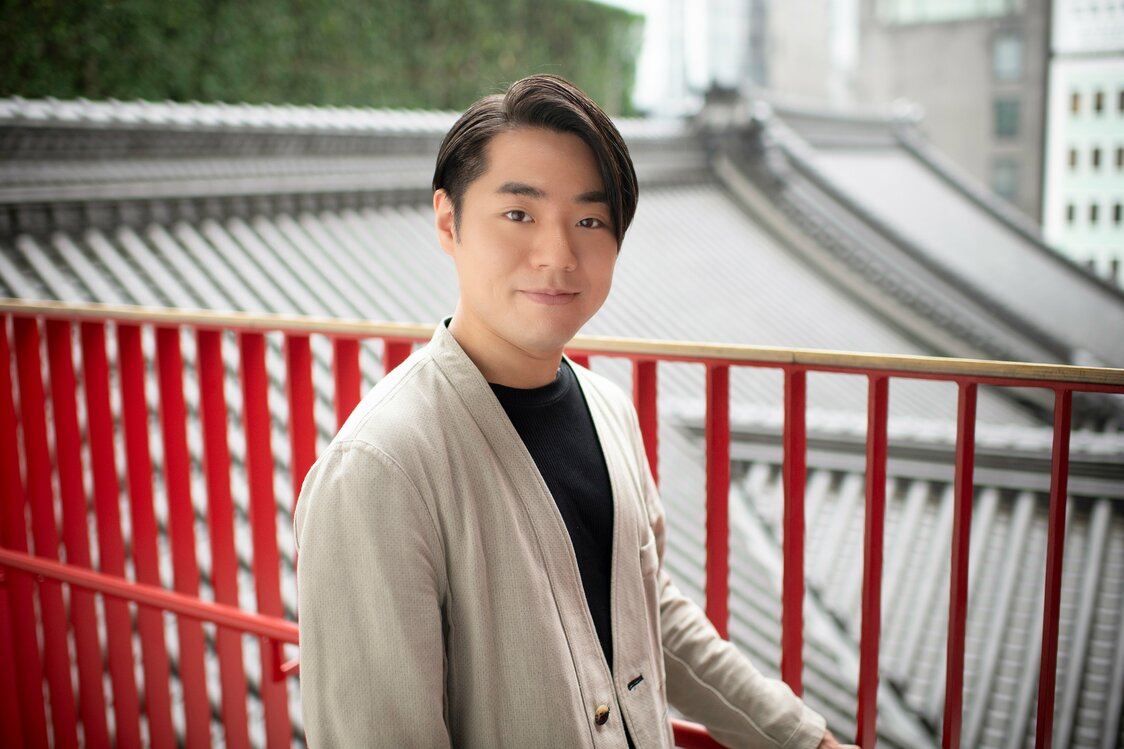 摄于连接歌舞伎座四层和五层的“五右卫门阶梯”
