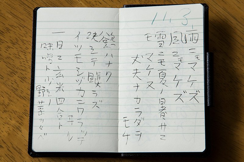 「雨ニモマケズ」の草稿