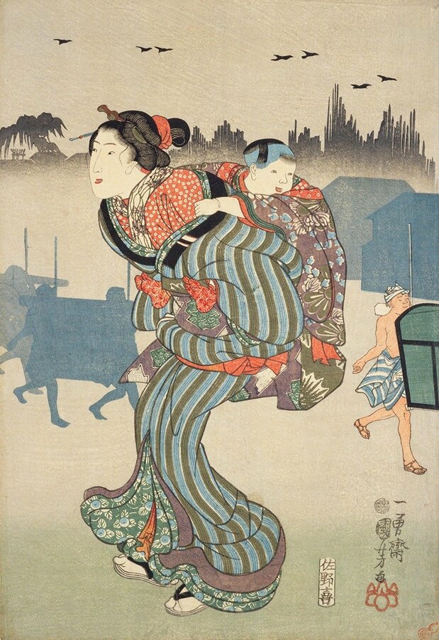 《驹形的朝雾》歌川国芳（1847年）