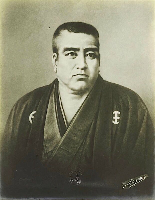 武力討幕を掲げる主戦派だった西郷隆盛は、天璋院の書状によって江戸無血開城へと方針を転換させる。『近世名士写真』国立国会図書館所蔵