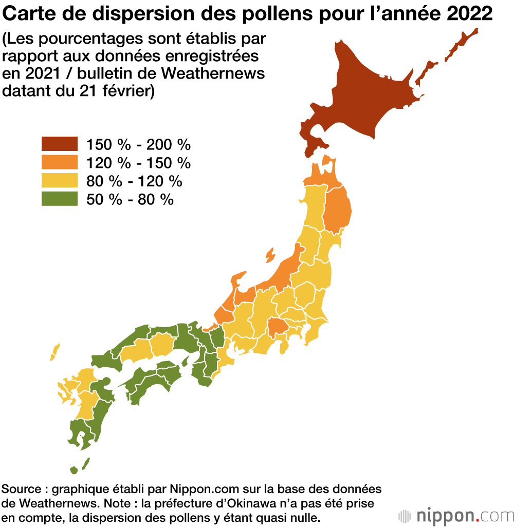 Allergies droit devant : la saison 2022 des pollens au Japon