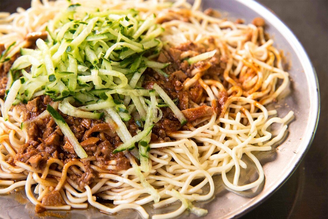 台湾人なら必ず食べる「涼麺」（撮影・ミヤジシンゴ）。