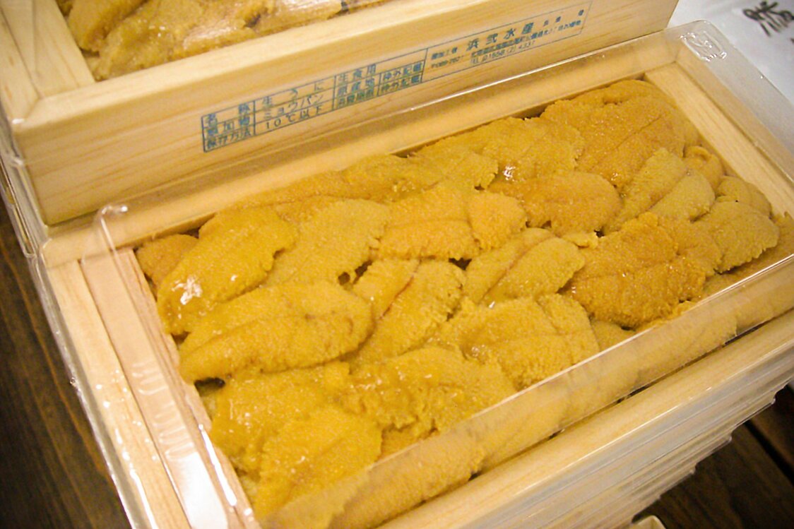 With customers avoiding eating out at sushi shops, demand and prices for sea urchin have also dropped.