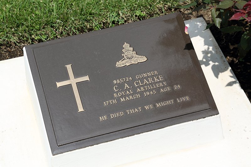 Approximately 1,700 gravestones are spread out over the 8-acre war cemetery.