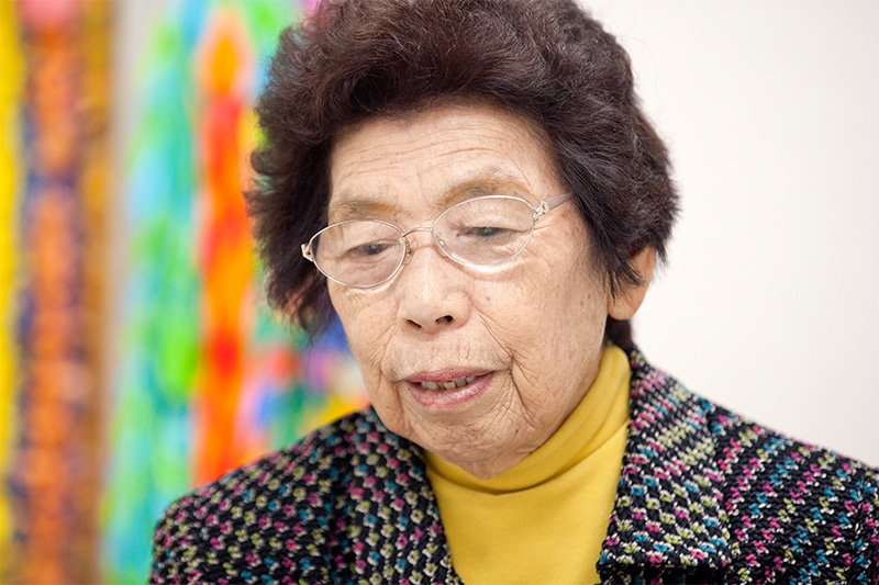 80歳代半ばを過ぎても被爆体験を語り続ける笠岡貞江さん