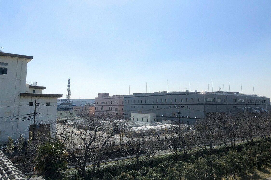 三郷浄水場。金町浄水場は10キロほどしか離れていない