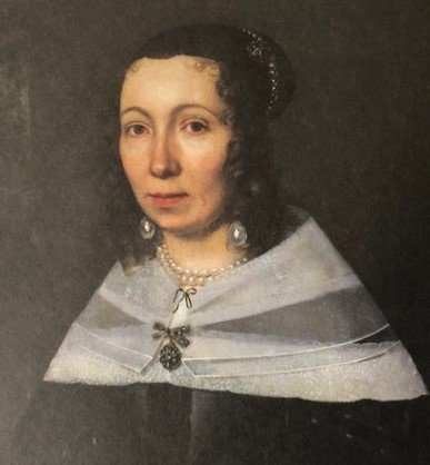 「マリア・ジビーラ・メーリアンの肖像画」（ヤコブ・マレル画、1679年）＝本書38ページ