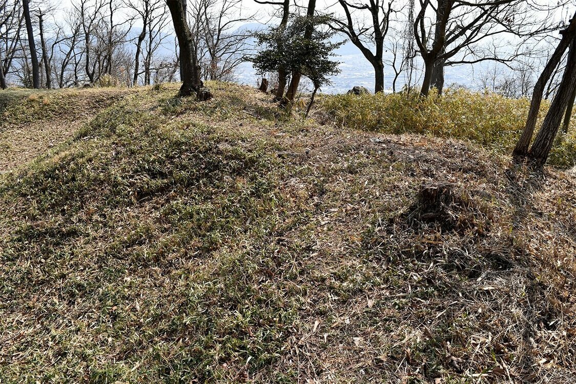折（香川県の勝賀山城跡）＝筆者提供