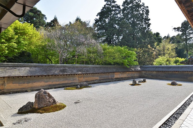 龍安寺，平庭式枯山水（提供：林亦峰）