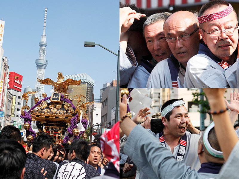 In the background, the new Tokyo Skytree.