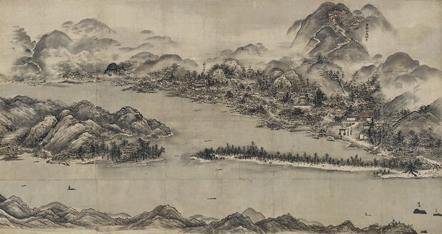 日本国宝《天桥立图》(京都国立博物馆藏,ColBase)