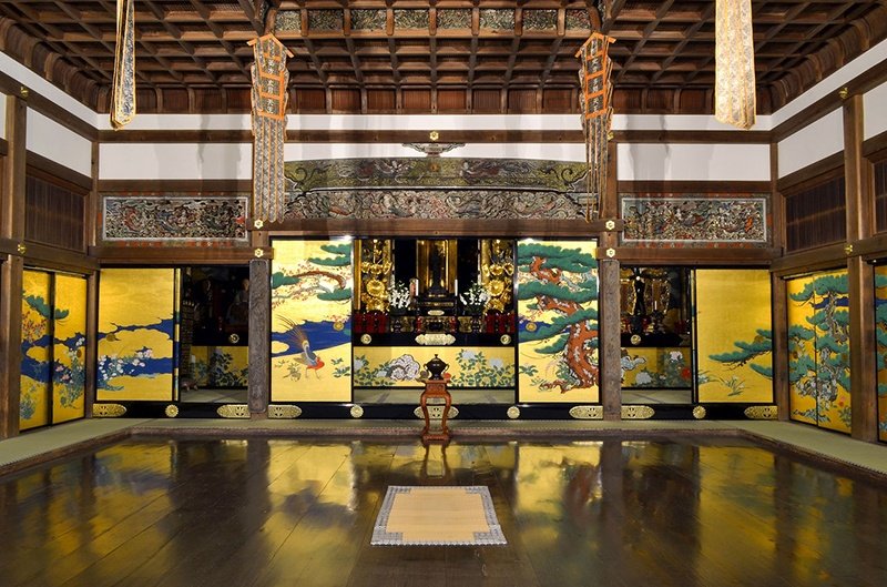 La salle des paons (Photo avec l’aimable autorisation du temple Zuigan-ji)