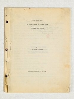 Le libretto de l’opéra The White Fox (Photo avec l’aimable autorisation de l’Université d’Ibaraki)