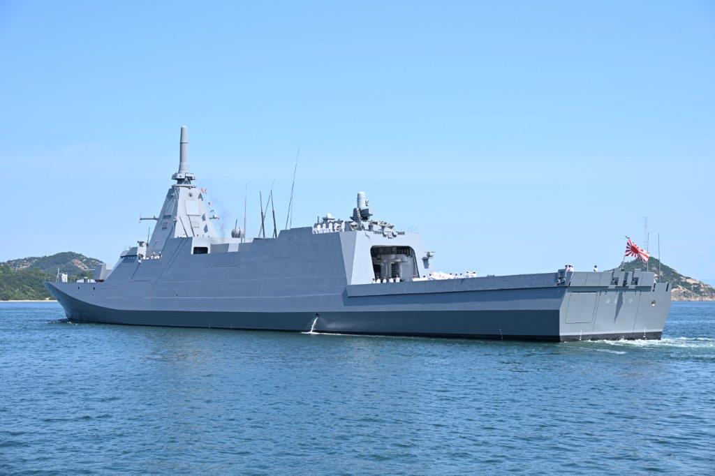 الفرقاطة ”يوبيتسو“ (FFM-8)، وهي فرقاطة من طراز ”موغامي“. (بإذن من قوة الدفاع الذاتي البحرية)