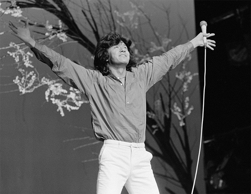Saijō Hideki in April 1980. (© Jiji)