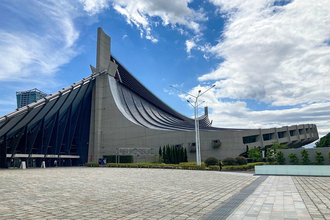 El Gimnasio Nacional de Yoyogi es uno de los recuerdos visuales más impactantes de los Juegos Olímpicos de 1964. (© Gianni Simone)