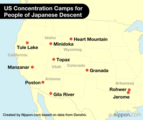 US Concentration Camps for People of Japanese Descent