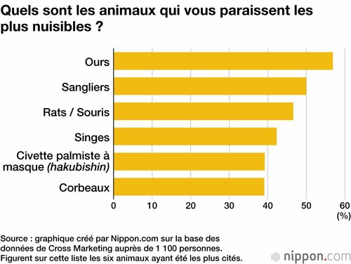 Quels sont les animaux qui vous paraissent les plus nuisibles ?