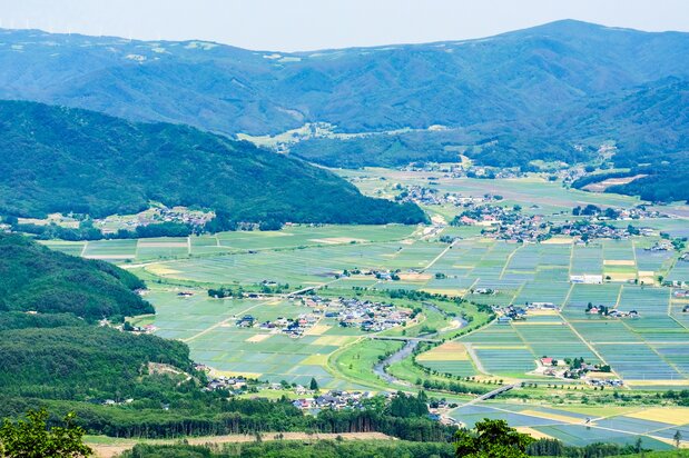 Vista de la cuenca de Tōno, en la prefectura de Iwate. (Pixta)