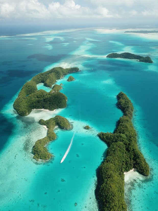 Les Rock Islands des Palaos, inscrites au patrimoine mondial de l’Unesco. (© Pixta)