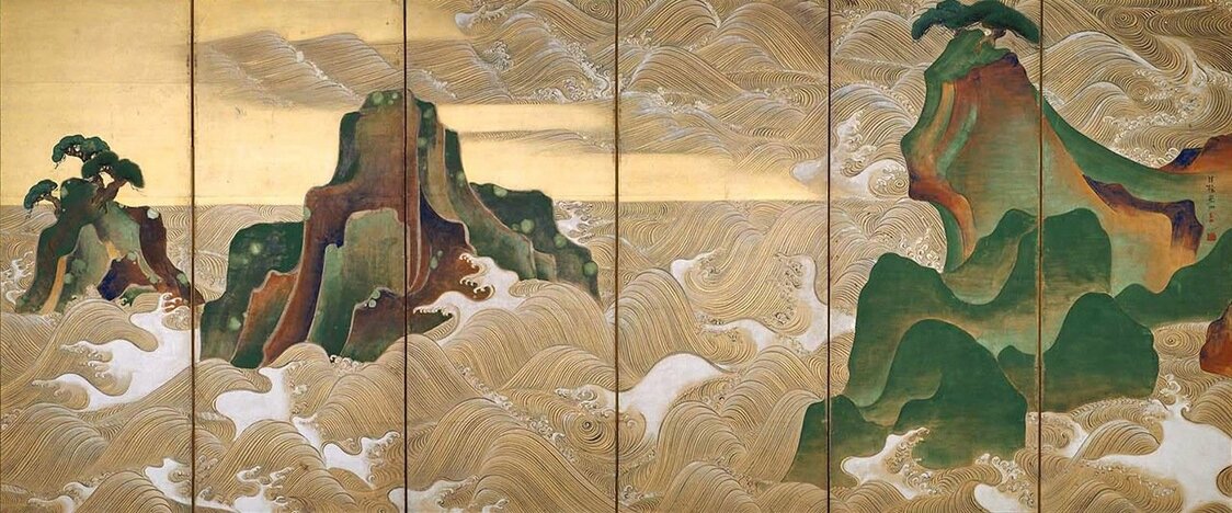 《松島図屏風》（ボストン美術館蔵）