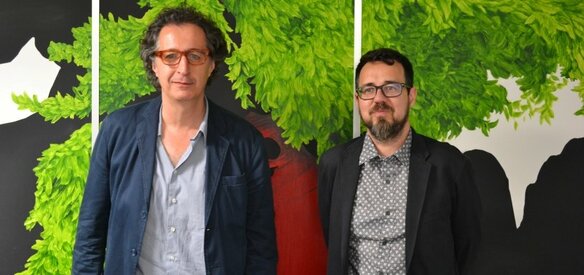 Gustavo Ferrada y Paco Plaza nos reciben en el Instituto Cervantes de Tokio.