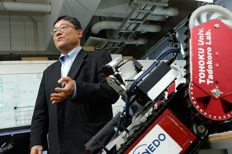 Quince, el robot que trabaja en la central nuclear de Fukushima