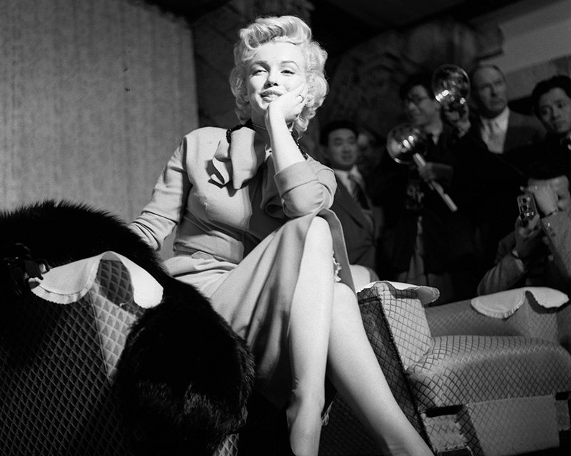 Marilyn Monroe au Japon en 1954 (Photo : Jiji)
