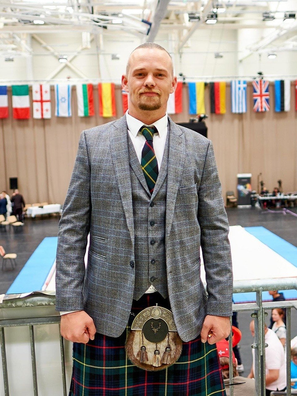 Scott Findlay brings some Highland flavor to the sport as coach of Sumō Scotland. (Courtesy of Scott Findlay)
