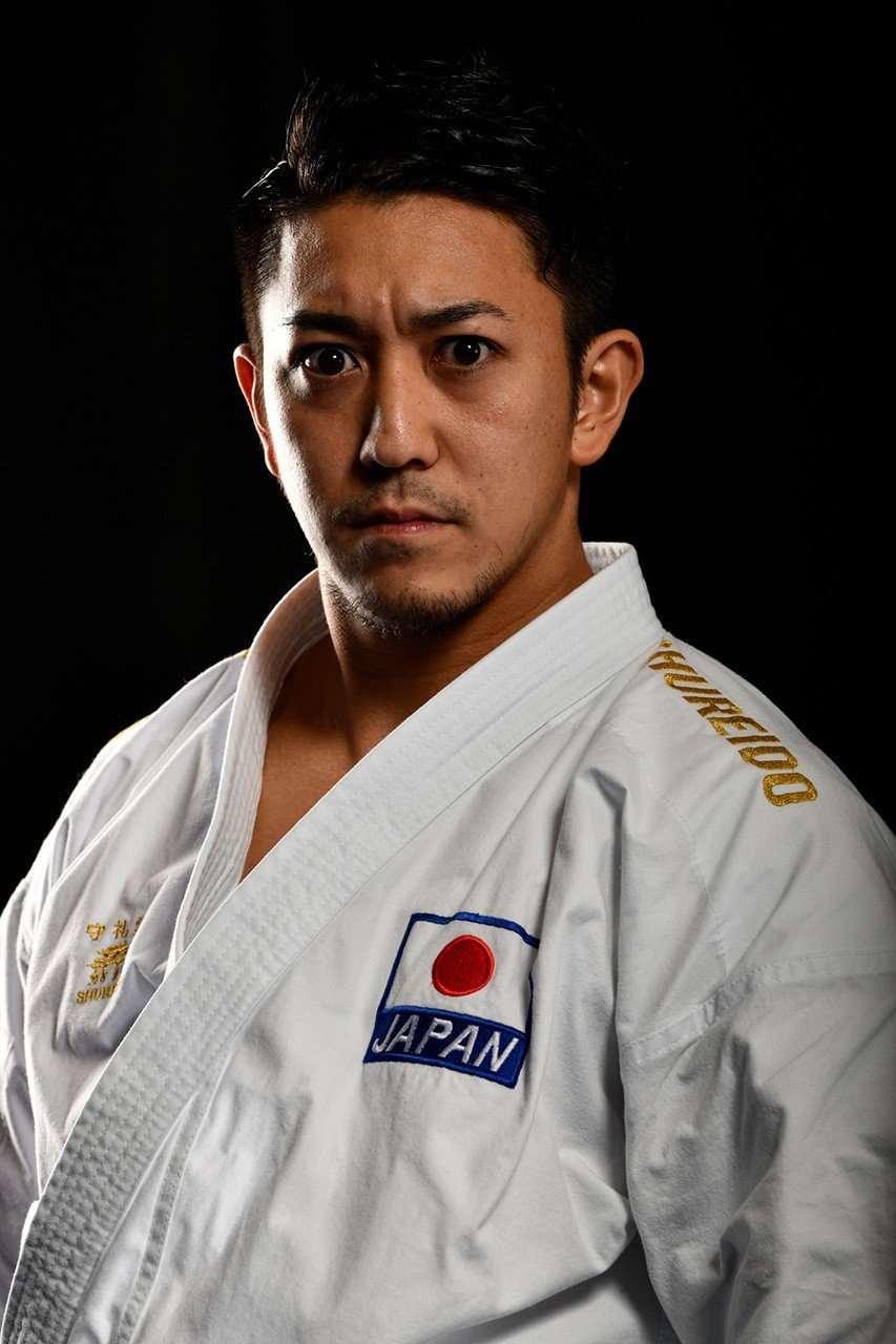 Kiyuna demonstrates the stare he is polishing with his dance training.