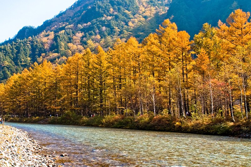 El río Azusa en Kamikōchi