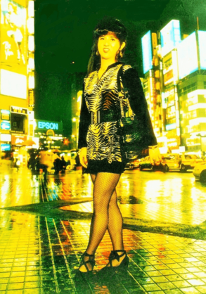 A cross-dresser in Shinjuku’s Kabukichō district in 1997.