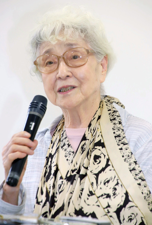 北韓綁架受害者橫田惠的母親橫田早紀江，在丈夫橫田滋忌日前接受媒體採訪。6月2日攝於川崎市