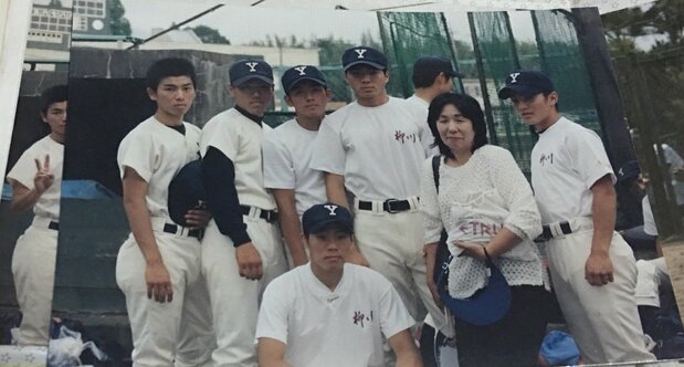 高校在学時にプロ野球球団から注目された林威助だったが、「日本人枠」取得のため、近畿大学に進学した(林威助提供)